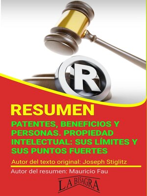 cover image of Resumen de Patentes, Beneficios y Personas. Propiedad Intelectual